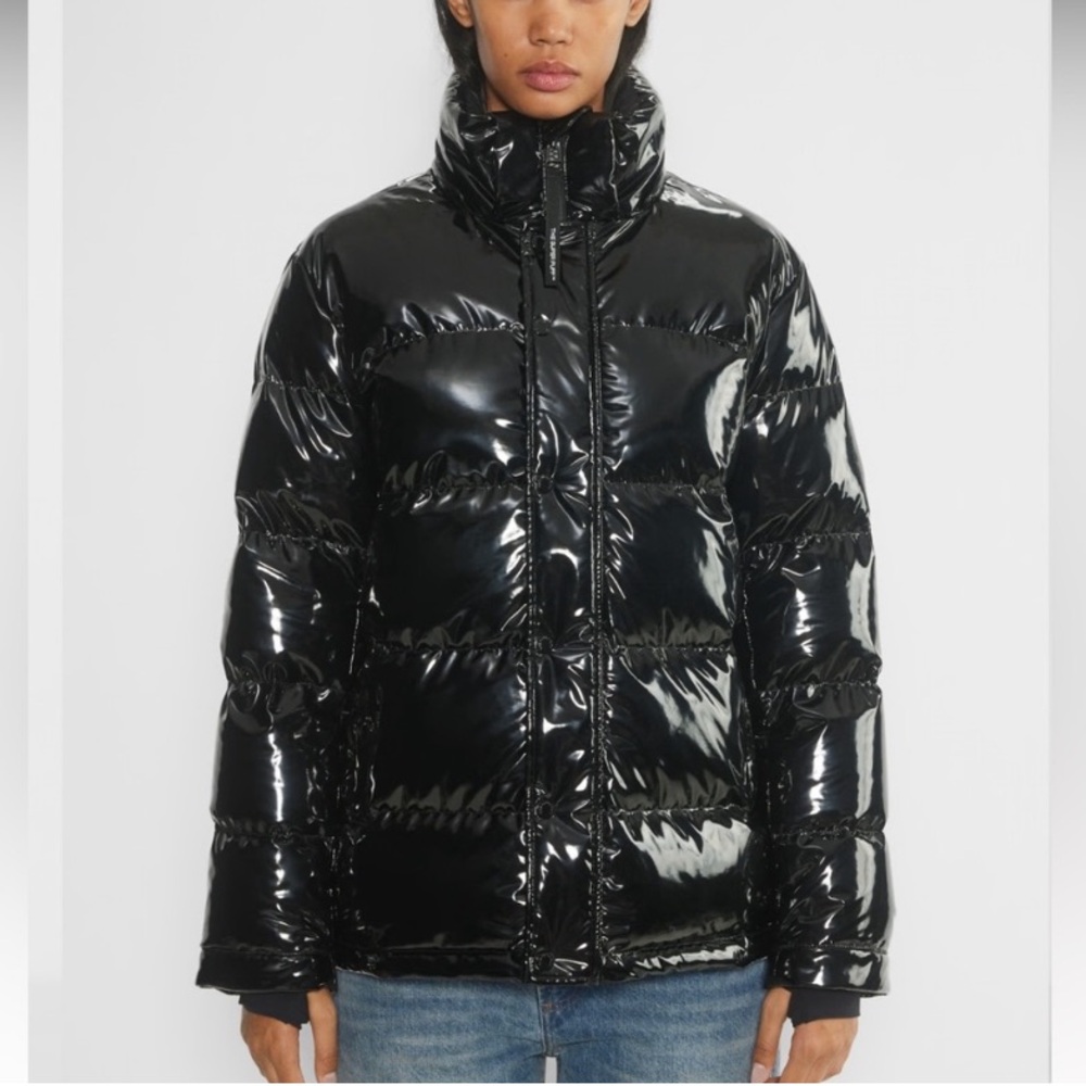 Aritzia Super Puff Jacket Black Lacquer 2XS - XS *